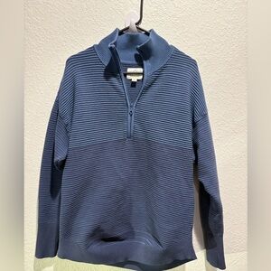 Offline By Aerie Size‎ Medium 1/4 Zip Blue sweatshirt